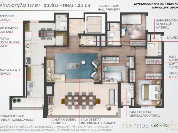 Quadra Greenwich East Side - Atendimento Especializado - (11) 4116-9995 | 98026-0864