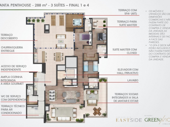 Quadra Greenwich East Side - Atendimento Especializado - (11) 4116-9995 | 98026-0864