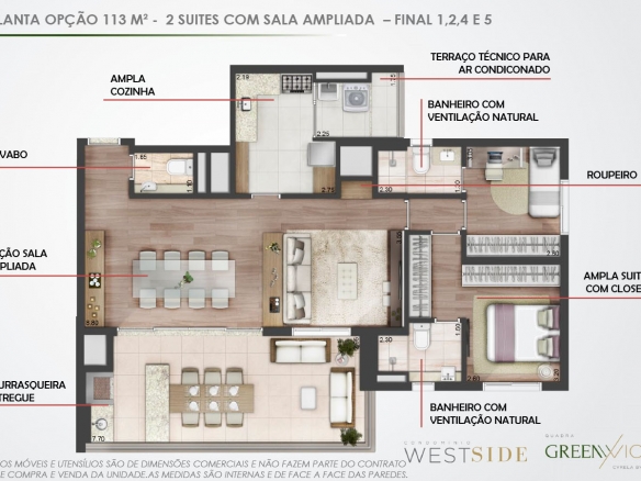 Quadra Greenwich - Atendimento Especializado - (11) 4116-9995 | 98026-0864
