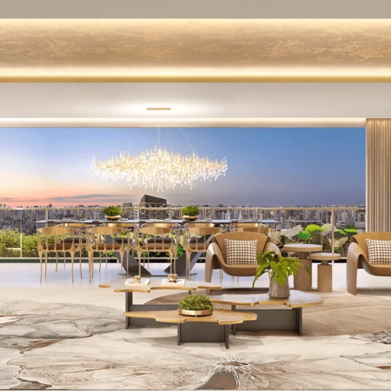 Living 169 m² do Casa Eden by YOO East
