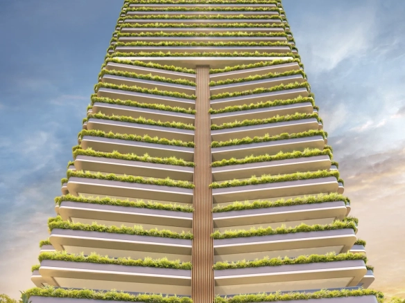 Vista externa da torre Casa Eden by YOO West