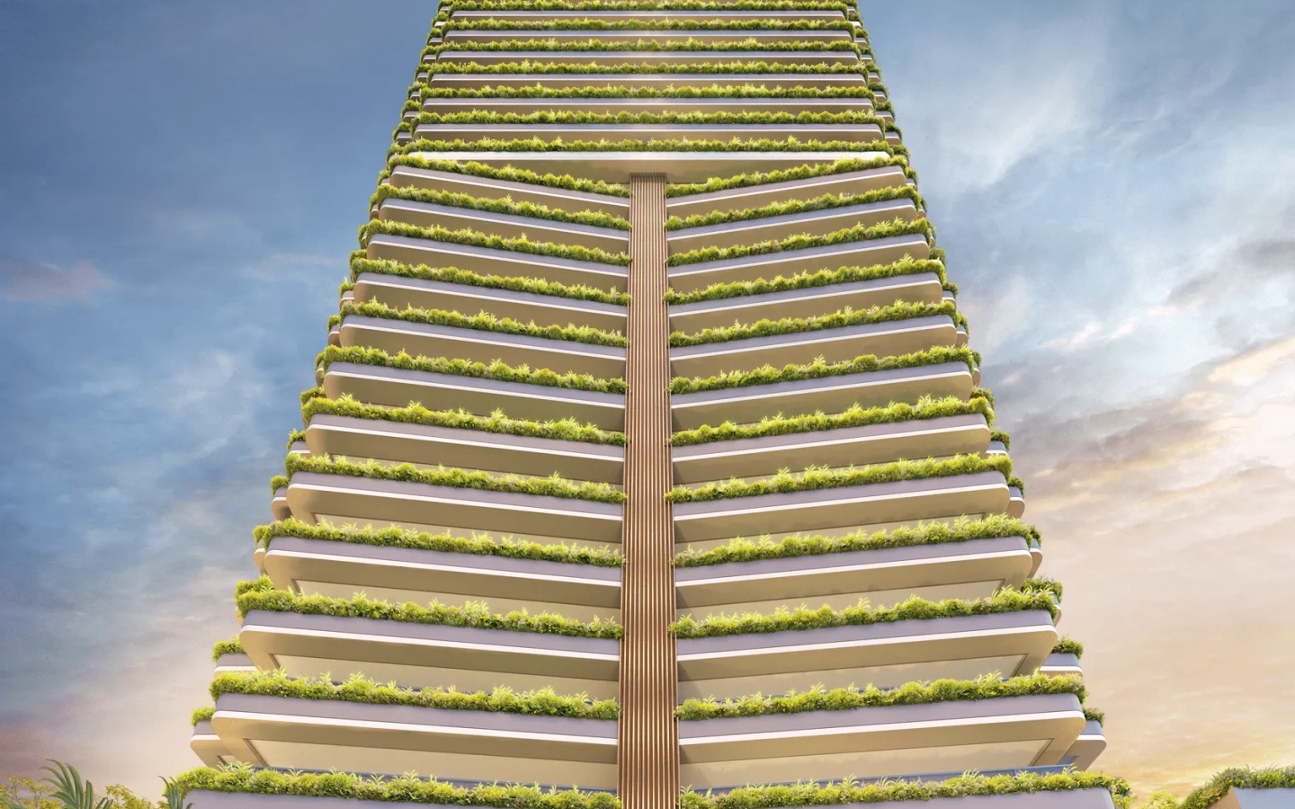 Vista externa da torre Casa Eden by YOO West