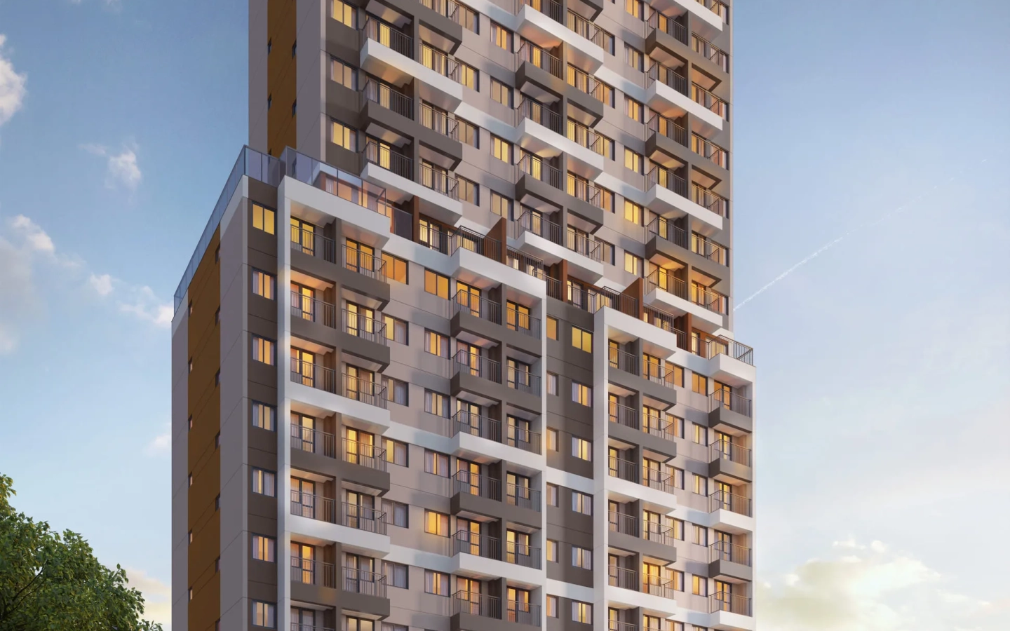 Fachada do Cyrela Atmosfera 360 Apartments