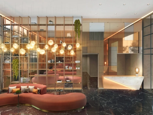 Lobby do Cyrela Atmosfera 360 Apartments