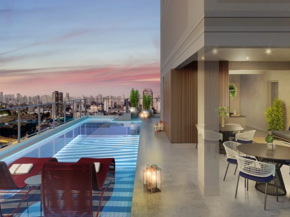 Piscina panorâmica do Cyrela Atmosfera 360 Apartments
