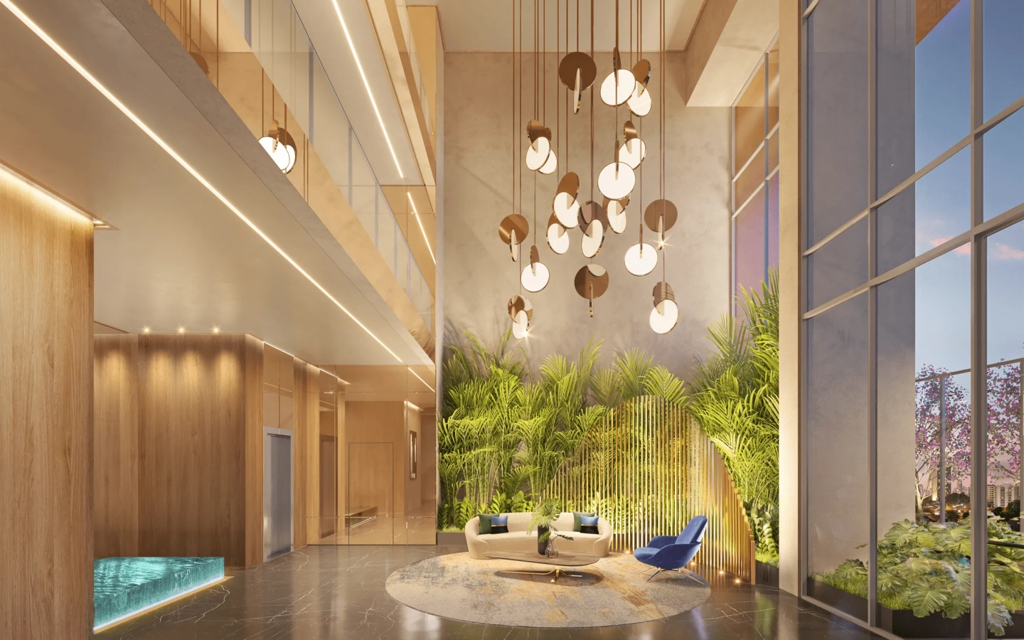 Lobby do Cyrela Atmosfera 360