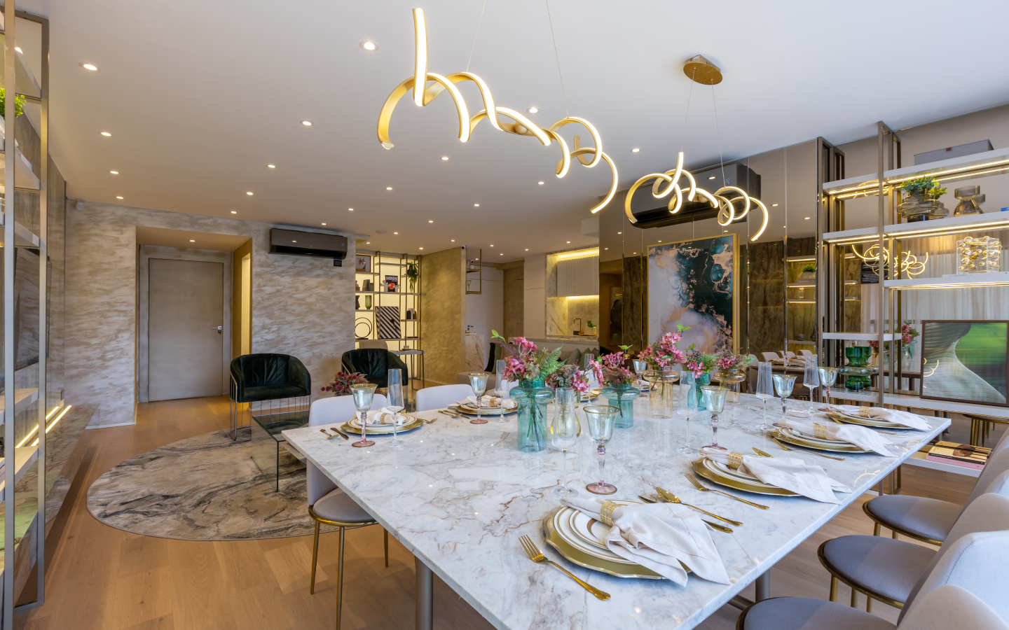 Cozinha do decorado de 134 m² do Eden West