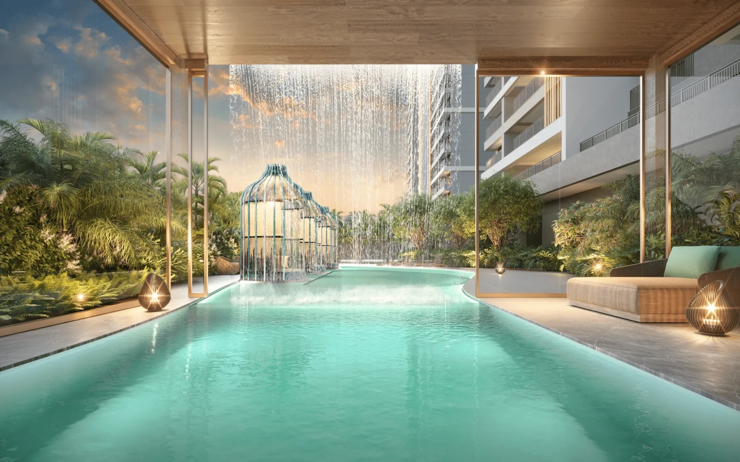 Piscina externa do Eden West