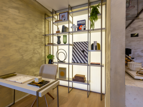 Varanda do decorado de 134 m² do Eden West