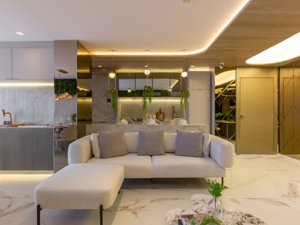 Cozinha do decorado de 94 m² do Eden West