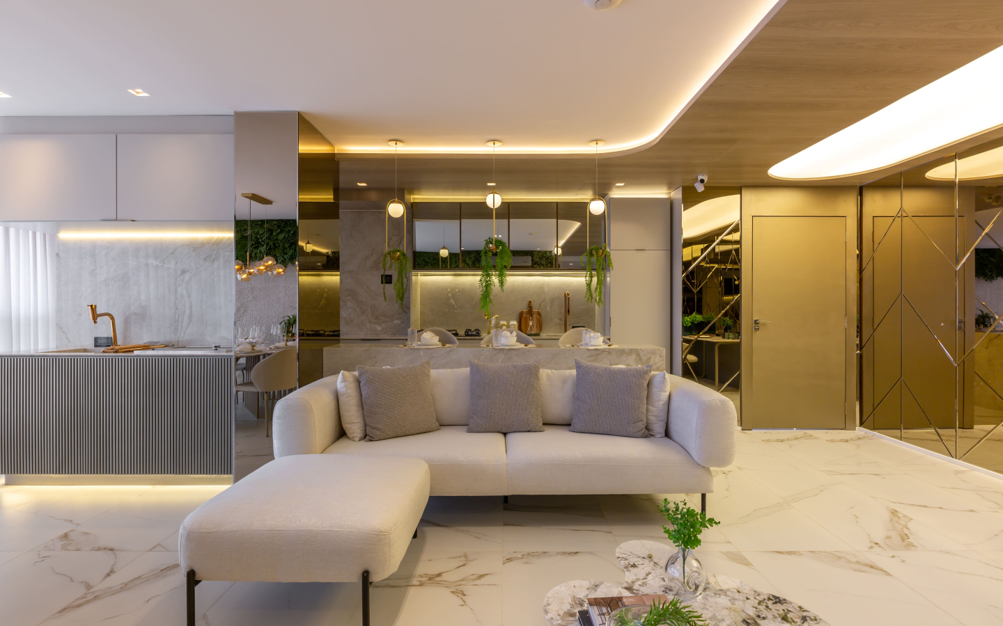 Cozinha do decorado de 94 m² do Eden West