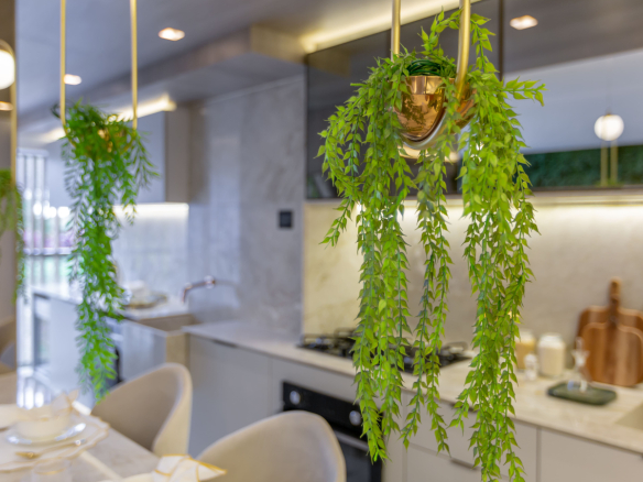 Banheiro do decorado de 94 m² do Eden West