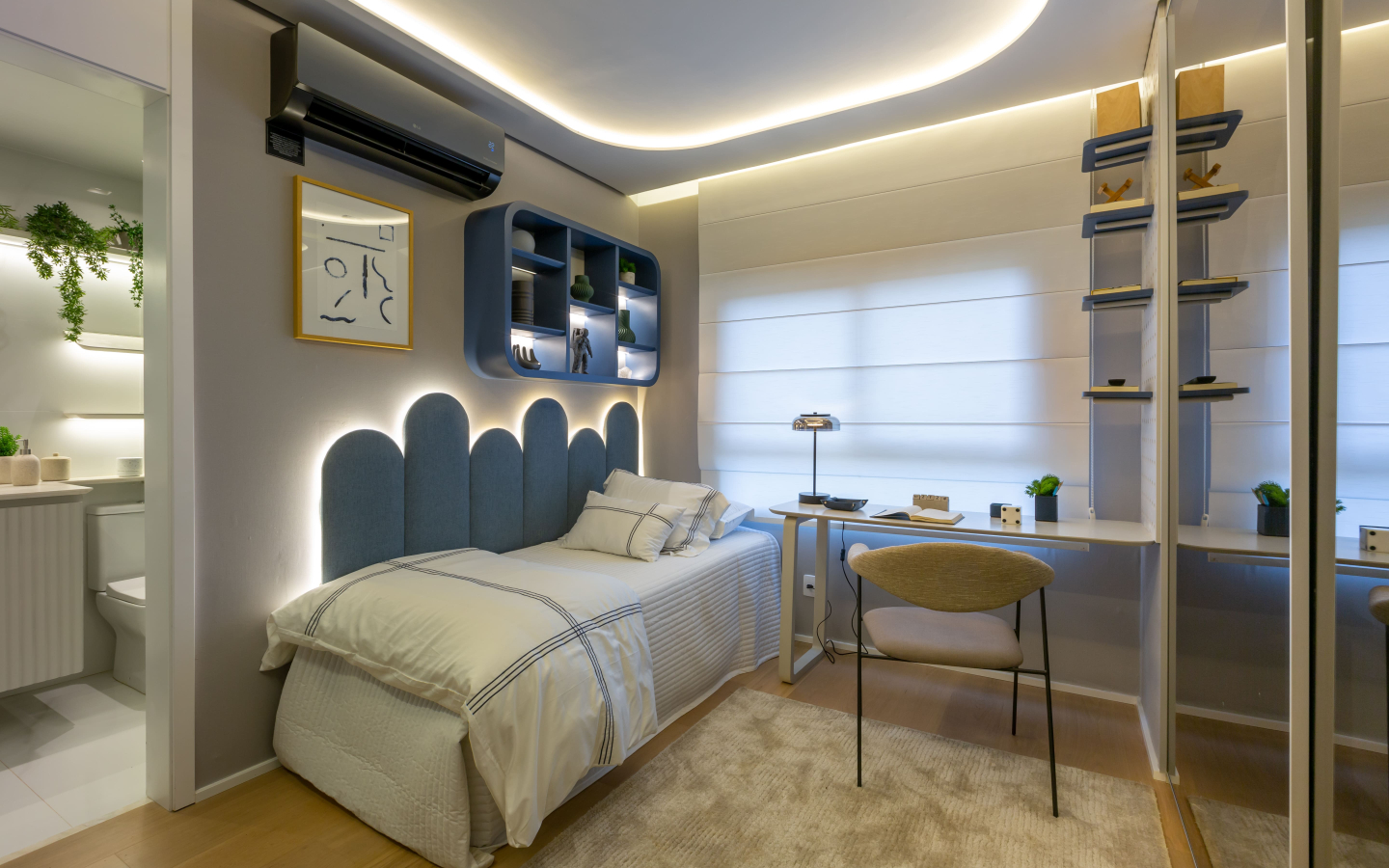 Área de serviço do decorado de 94 m² do Eden West