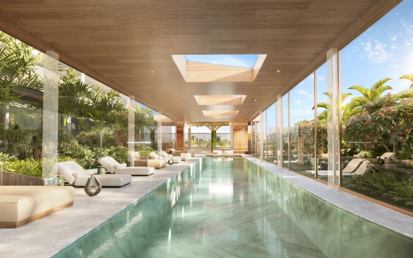 Piscina com raia do Eden West