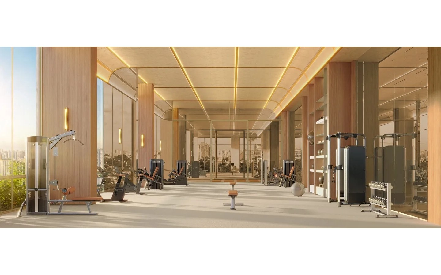 Espaço fitness do Escape Brooklin
