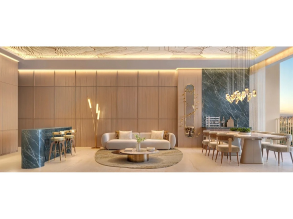 Living decorado do apartamento de 80 m² do Escape Brooklin