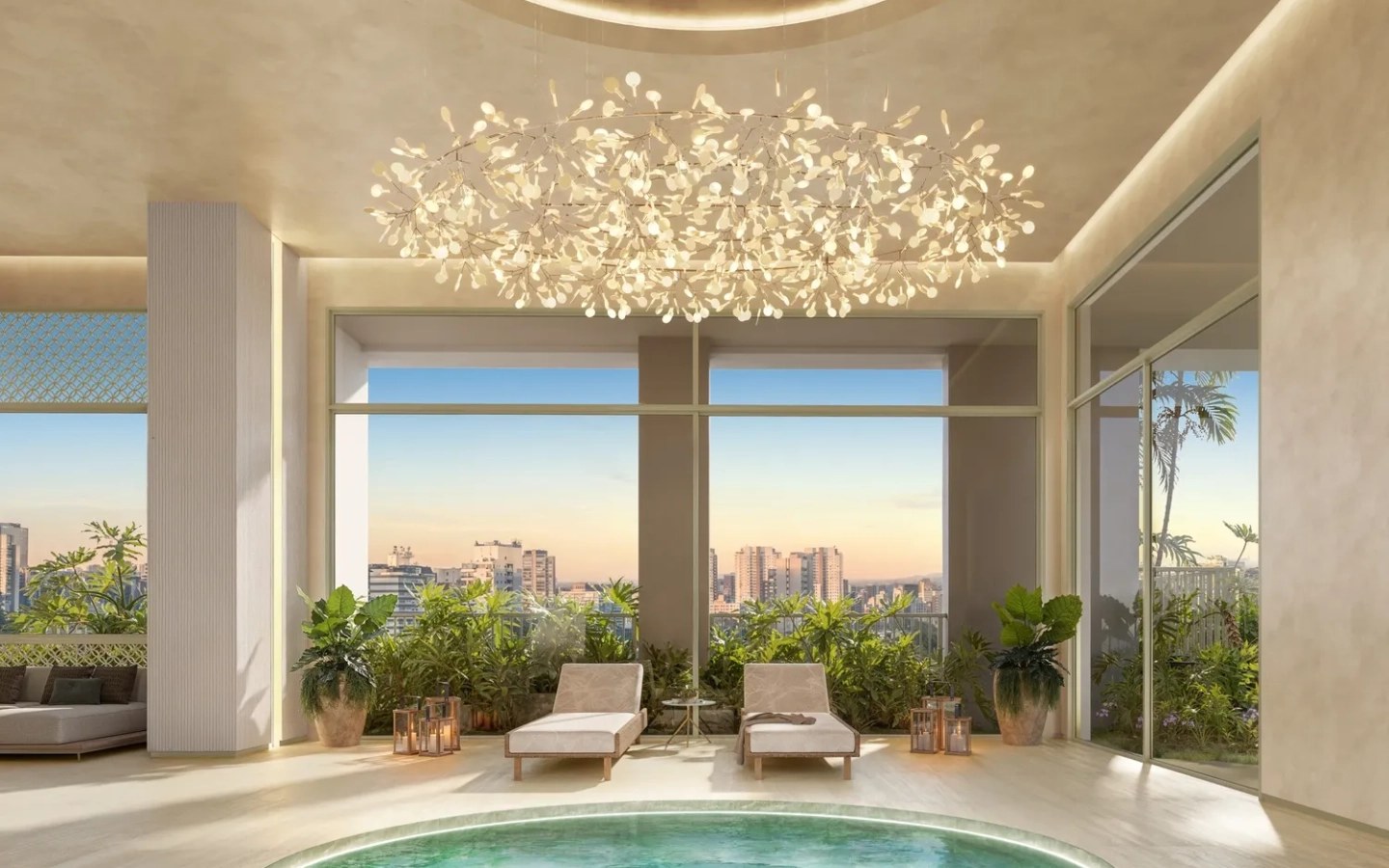 Spa e piscina interna do Escape Brooklin