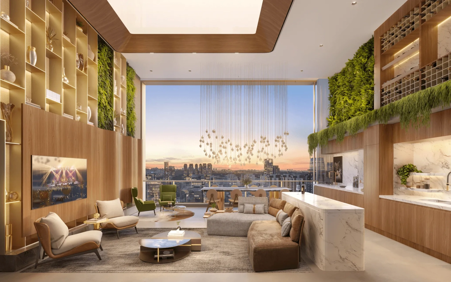 Decorado 90 m² do Escape Eden no Brooklin