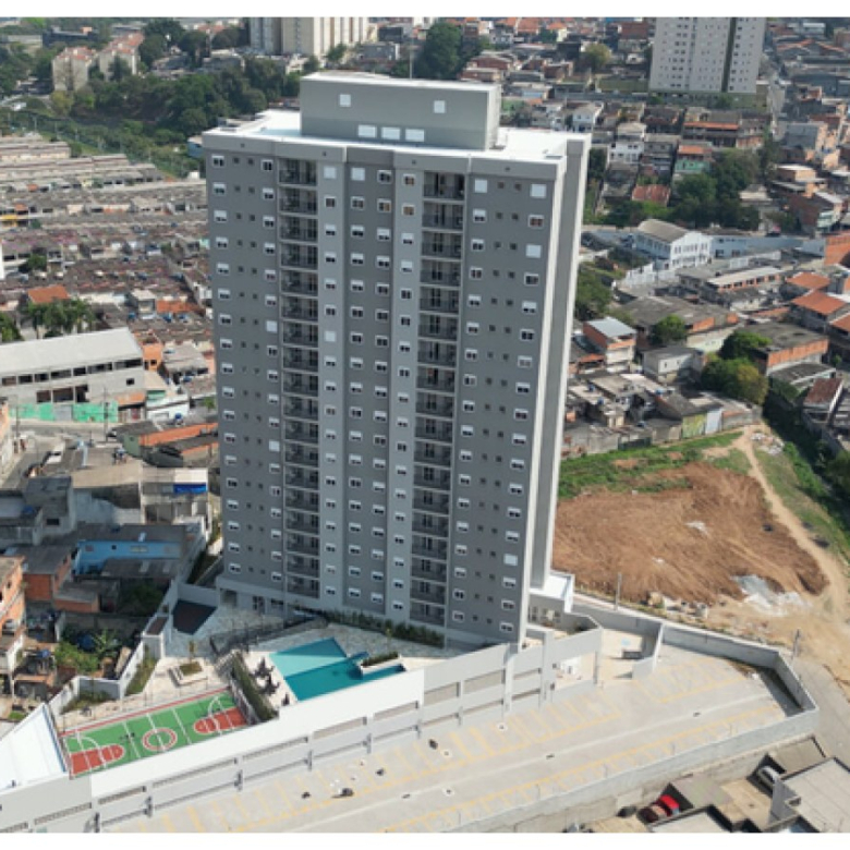 Foto real da torre pronta do Firenze Residencial em Osasco