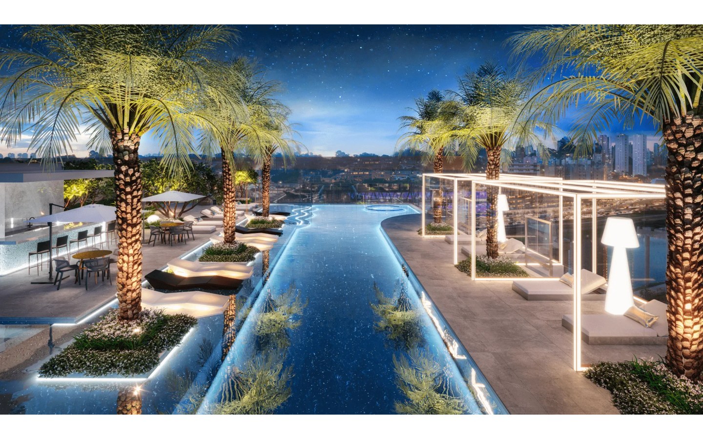 Piscina panorâmica do Mandarim The Legend
