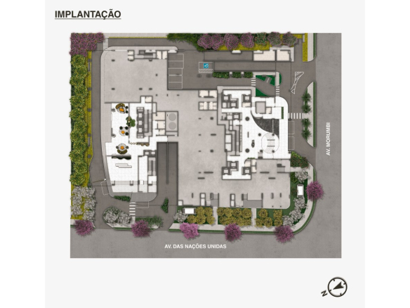 Implantação do térreo do Mandarim The Legend