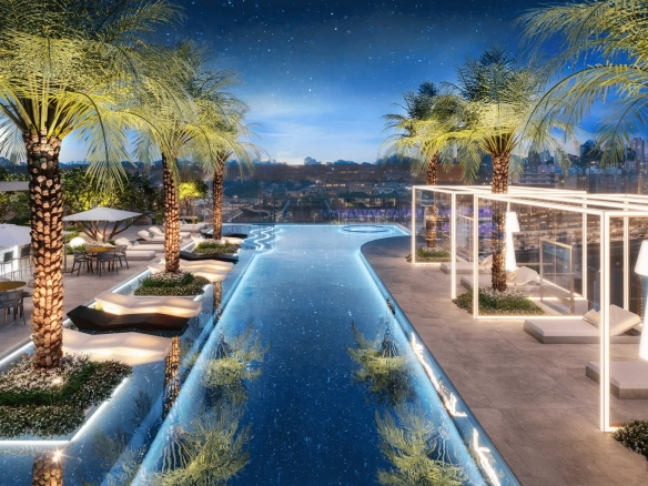 Mandarim The Legend — Piscina panorâmica, vista da raia