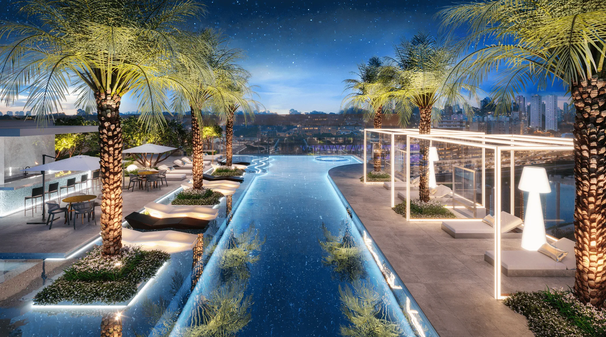 Mandarim The Legend — Piscina panorâmica, vista da raia