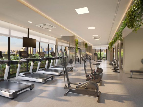 Espaço fitness do Ode Perdizes