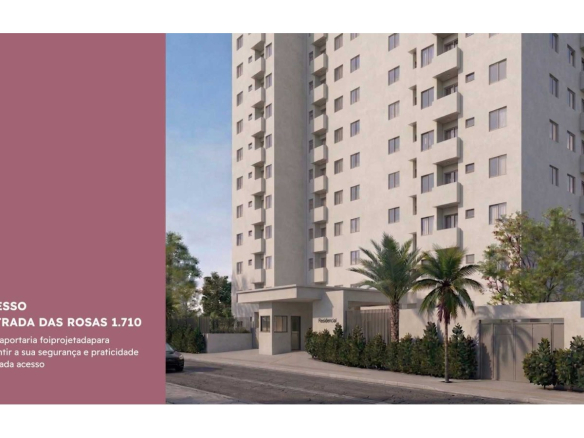Portaria e acesso de veículos do Residencial das Flores em Osasco