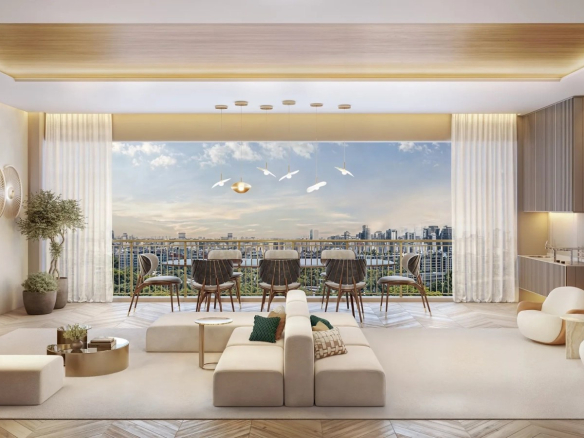 living do apartamento de 178 m² do Senses by Cyrela no Brooklin