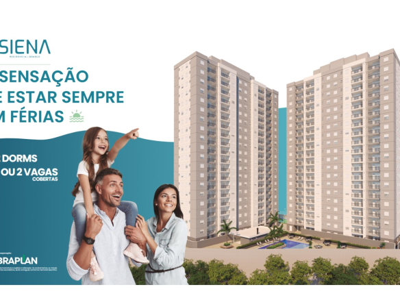 Fachada das torres do Siena Residencial em Osasco