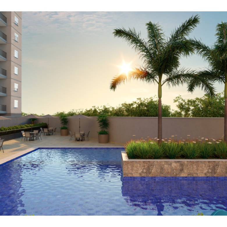 Siena Residencial condomínio: Piscina e paisagismo