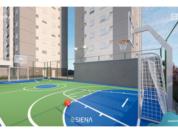 Quadra poliesportiva do Siena Residencial