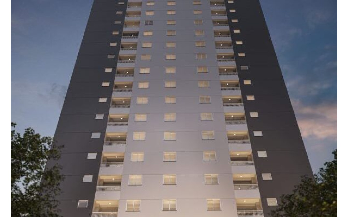 Fachada do Solar das Rosas Residencial Clube em Osasco