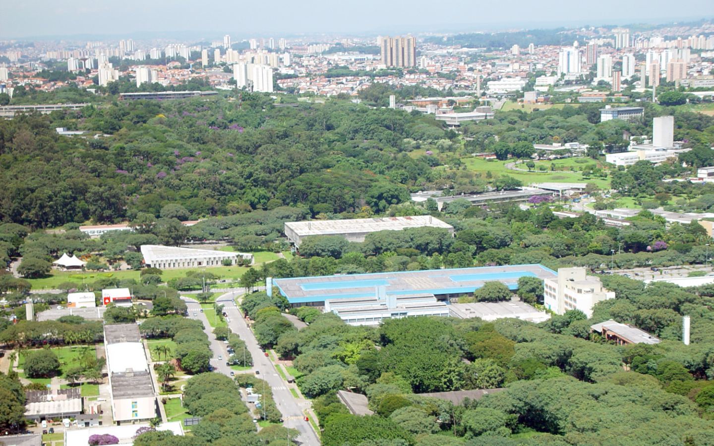 Campus da Universidade de São Paulo no Butantã, região prevista no eixo da Linha 22-Marrom