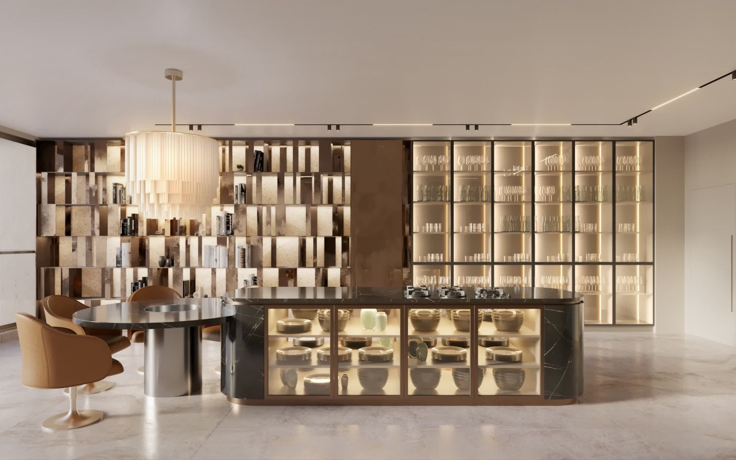 Opções de plantas residenciais da Torre Milano - 411,5 m²