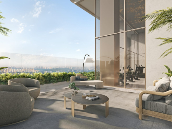 Área wellness com vista para São Paulo - 717 m²