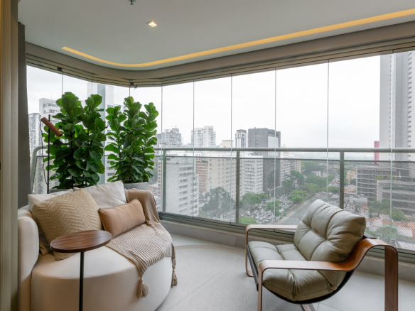 Quinta foto oficial do apartamento decorado de 105 m² do Aero Design by Pininfarina