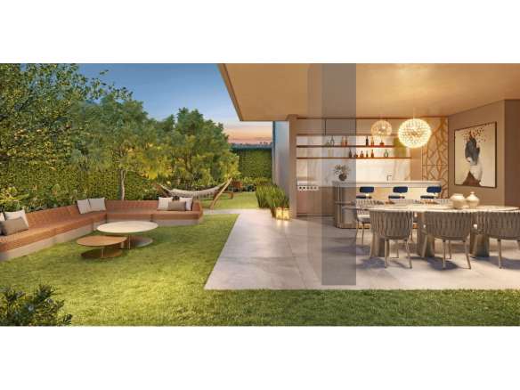 Barbecue lounge do Aura Moema Studios