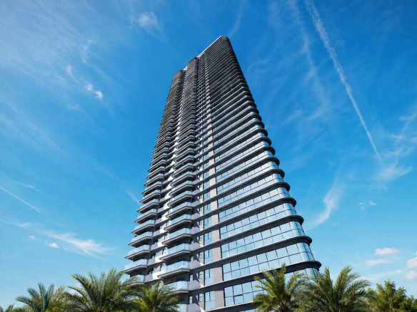 Torre Signature Alphaville em perspectiva ampla, sem faixas ou cortes