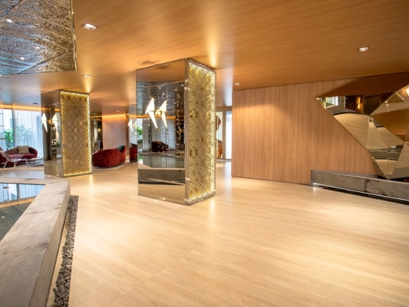 Foto real do lobby do Cyrela Moema by YOO