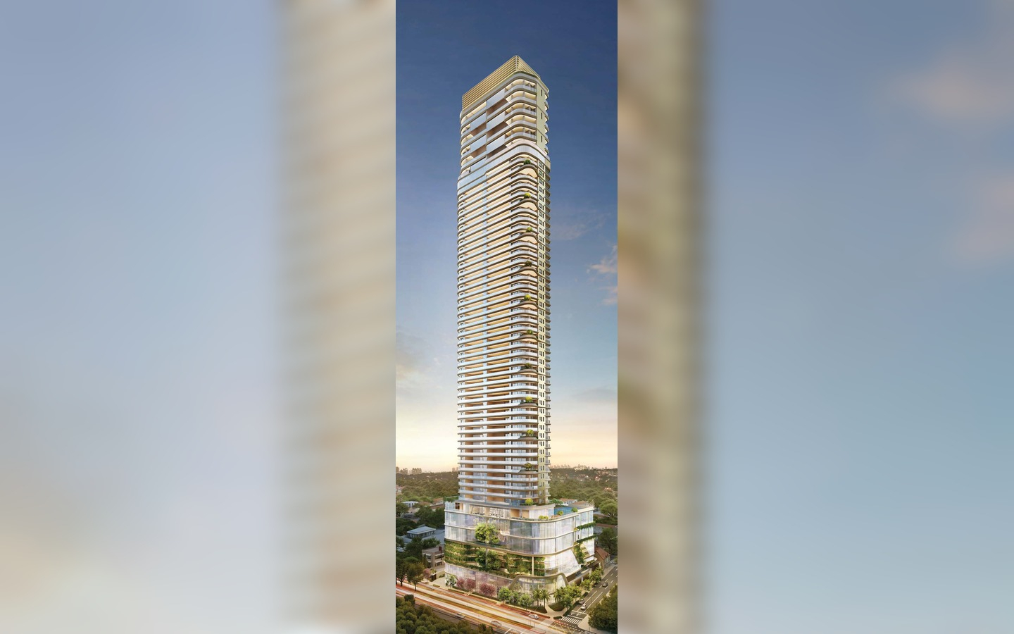 Epic Jardim Europa Design by Pininfarina – Atendimento Especializado (11) 4237-8776 Perspectiva vertical da torre de 210 metros do Epic Jardim Europa