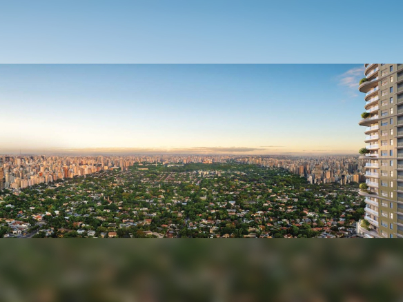 Fachada do Epic Jardim Europa com vista panorâmica da cidade