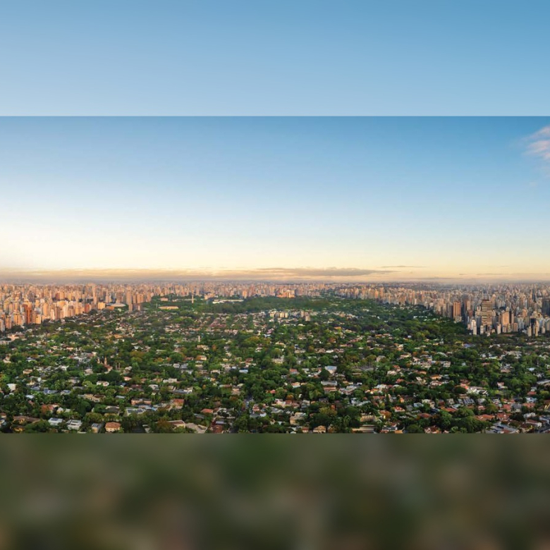 Fachada do Epic Jardim Europa com vista panorâmica da cidade