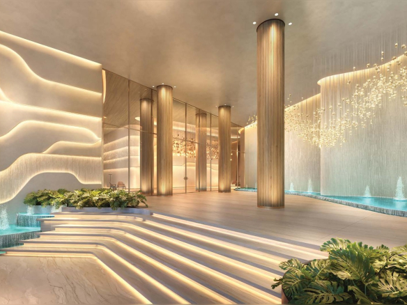 Perspectiva do lobby principal do Epic Jardim Europa