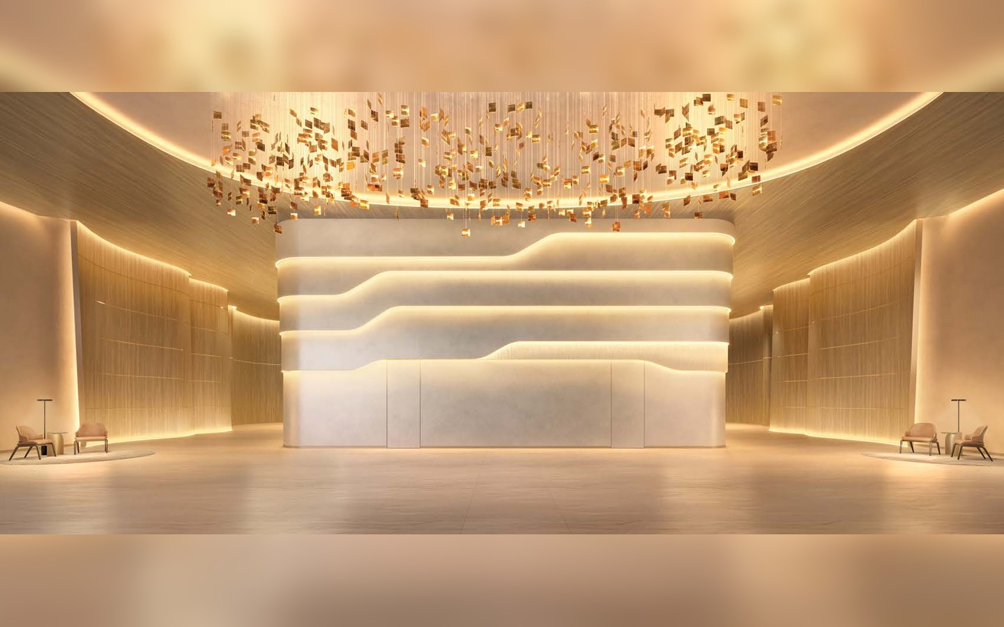 Epic Jardim Europa Design by Pininfarina – Atendimento Especializado (11) 4237-8776 Perspectiva da recepção do lobby do Epic Jardim Europa