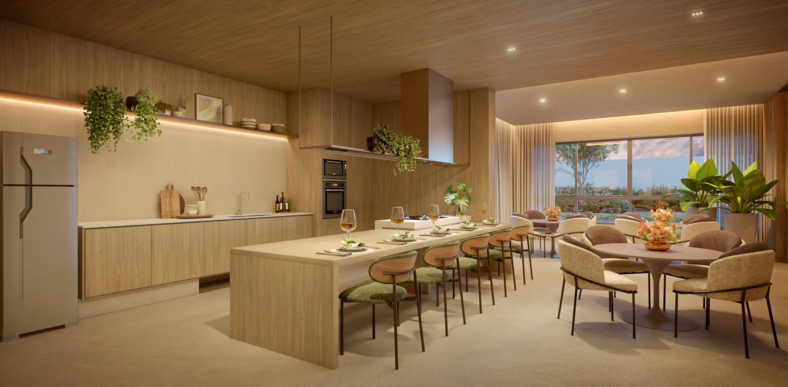 Andrômeda by MPD 90 m2 — espaço gourmet do condomínio