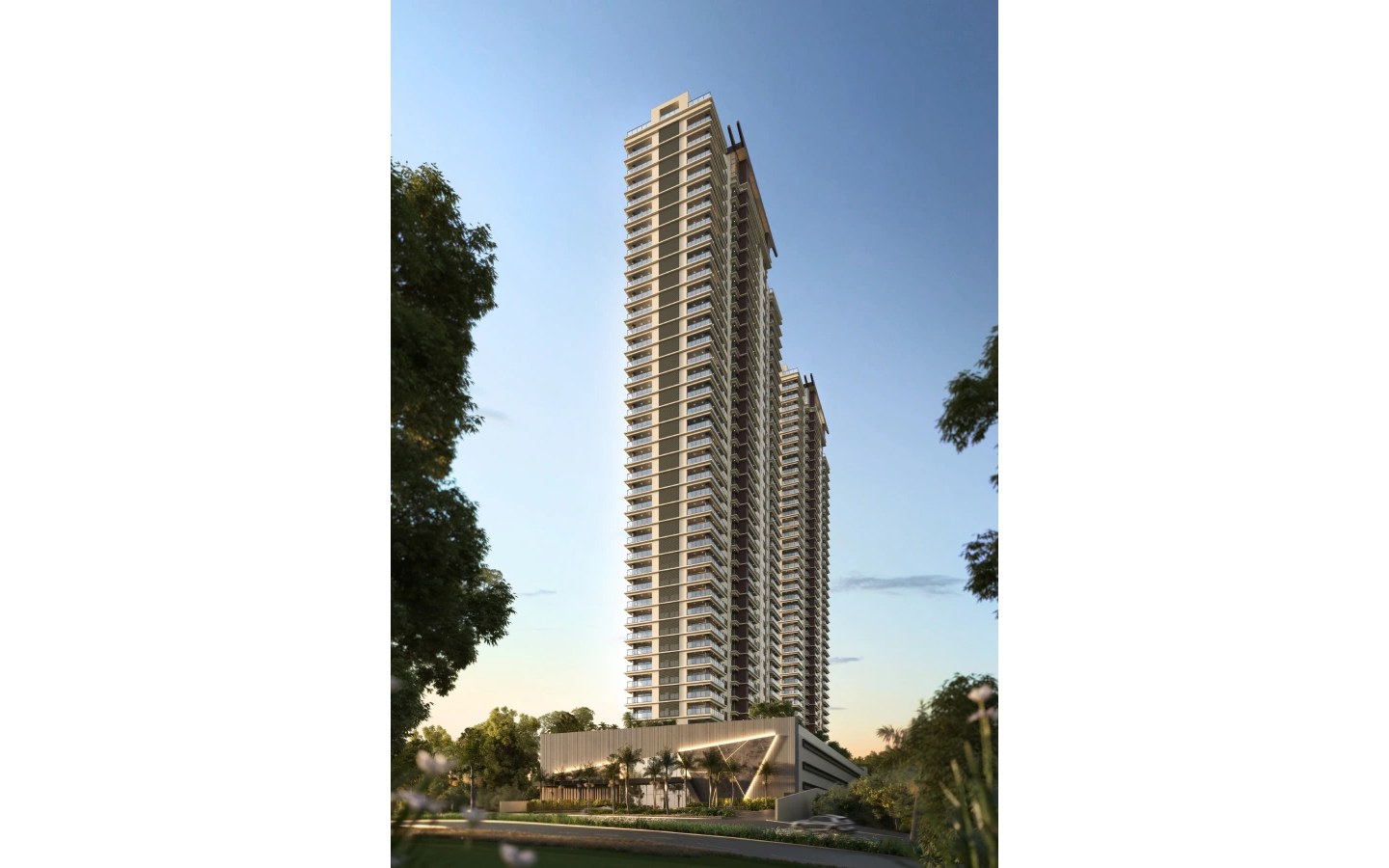 Fachada e torres do Eternity Residence