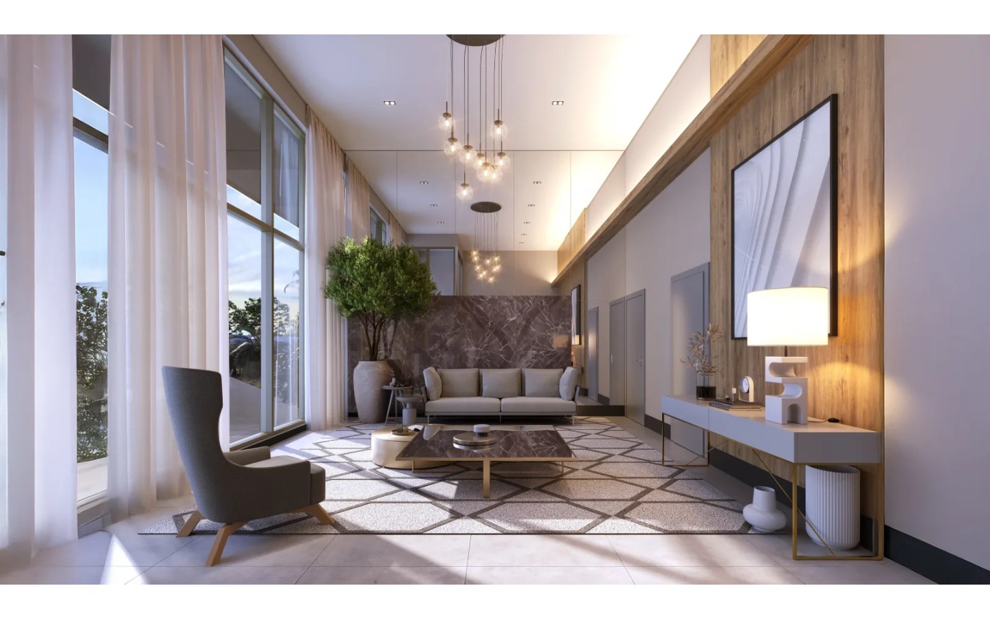 Hall social do Eternity Residence