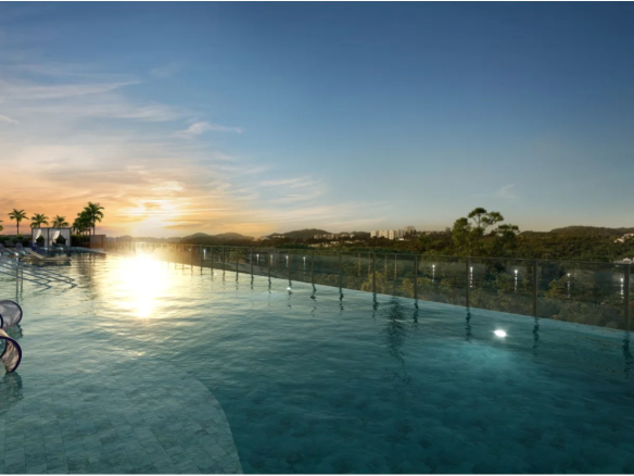 Piscina externa do Eternity Residence